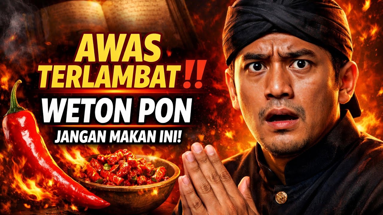 AWAS TERLAMBAT‼️ Weton Pon Wajib Hindari Makanan Ini Jika Tak Mau Sial Bertubi-Tubi!