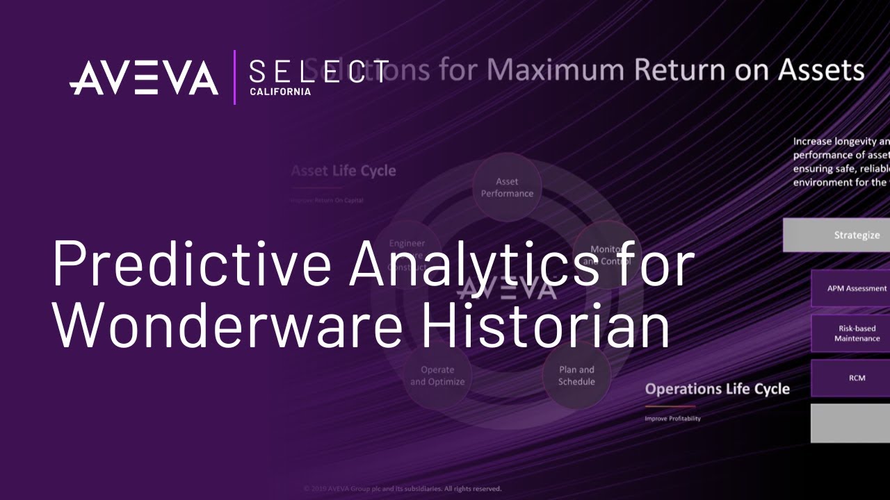 Predictive Analytics for Wonderware Historian