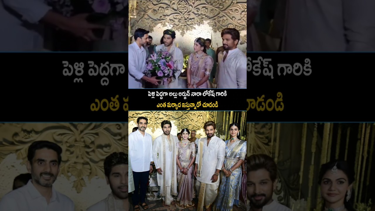 Nara Lokesh & Allu Arjun Emotional Visuals | SSP TV | #alluarjun