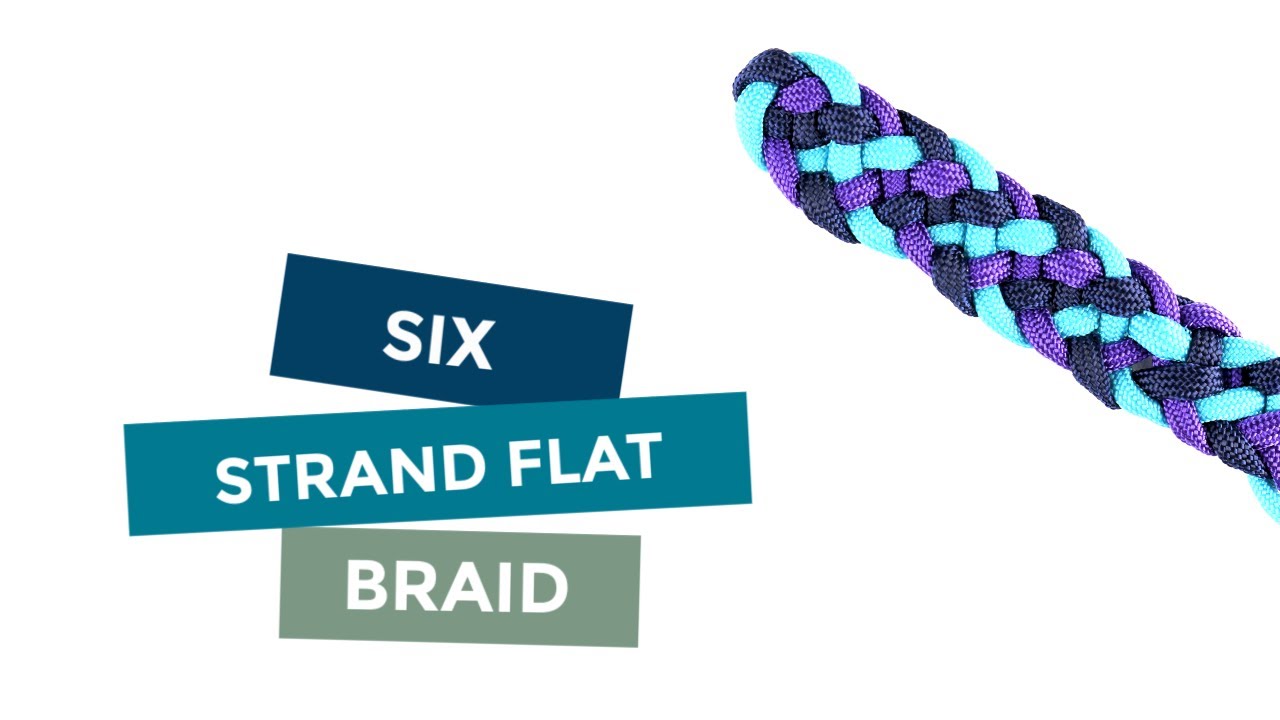 HOW TO MAKE A SIX STRAND FLAT BRAID PARACORD TUTORIAL