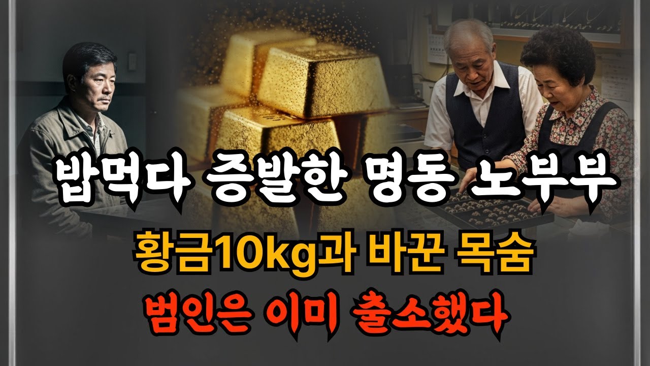 밥먹다 증발한 명동 노부부,범인은 돌아왔지만 부모님은 오지 못했습니다.