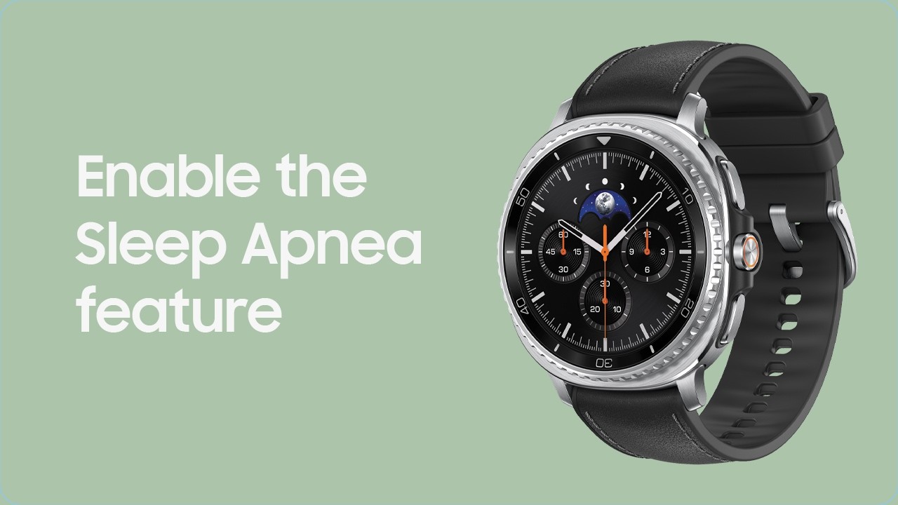 Enable the Sleep Apnea feature on the Galaxy Watch8 Classic