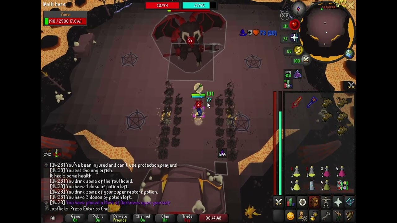 Yama P3 [OSRS] - Easy 1 Tile Flame/Hourglass Dodge
