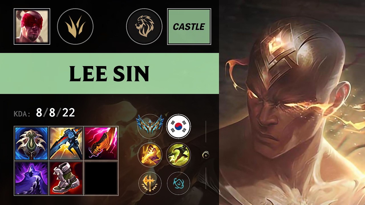(LYON Castle) Lee Sin Jungle vs Sylas - KR Challenger Patch 26.18