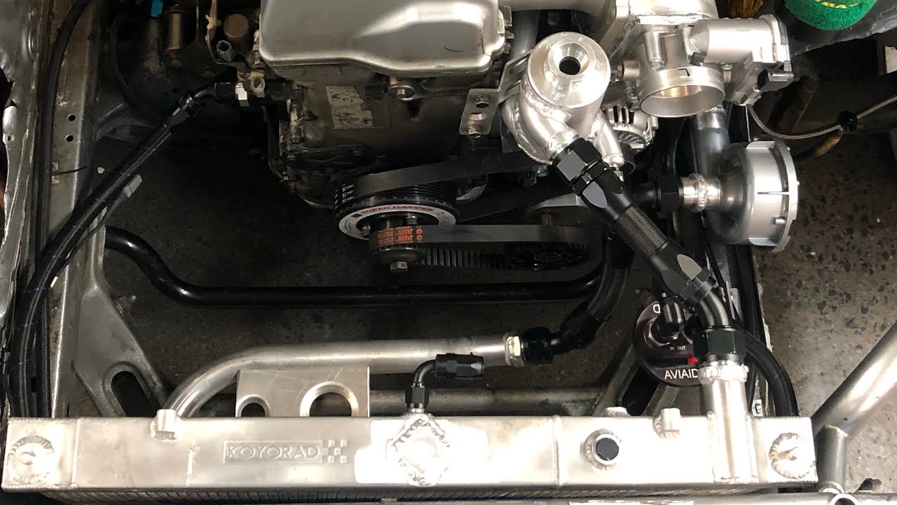 RWD K24 S14 Coolant and Oil Lines