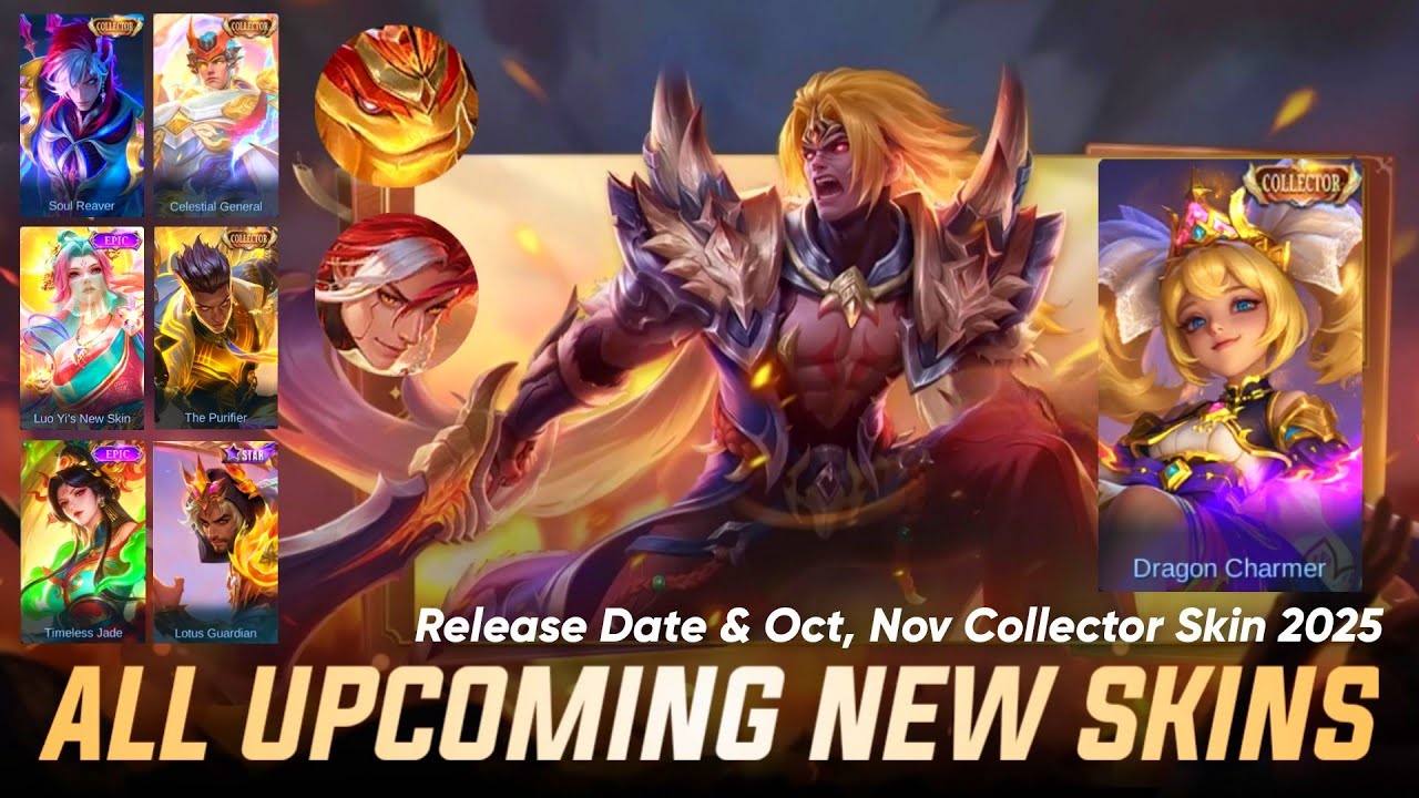 MOBILE LEGEND ALL UPCOMING SKIN - RELEAE DATE & OCT, NOV COLLECTOR SKIN 2025 | ML LEAKS