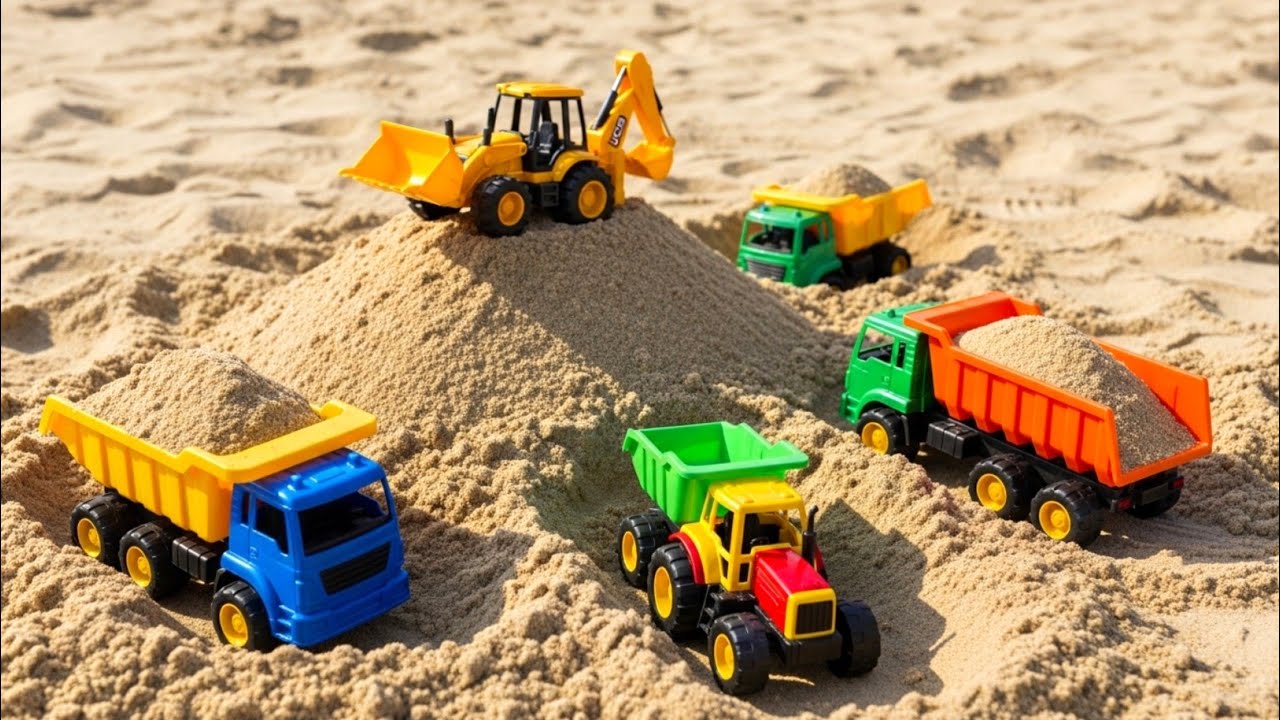 JCB 5CX Loading Mud Bharatbenz Tata Dumper truck Mahindra tractor  Mini truck ? Jcb ki khudai l JCB