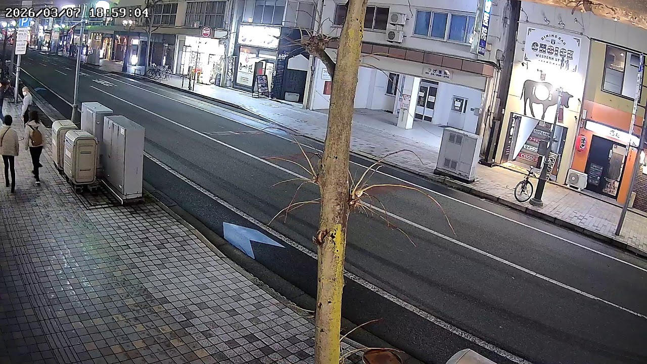 山形県山形市香澄町すずらん街ライブカメラ Yamagata Yamagatashi Live camera.world.cam