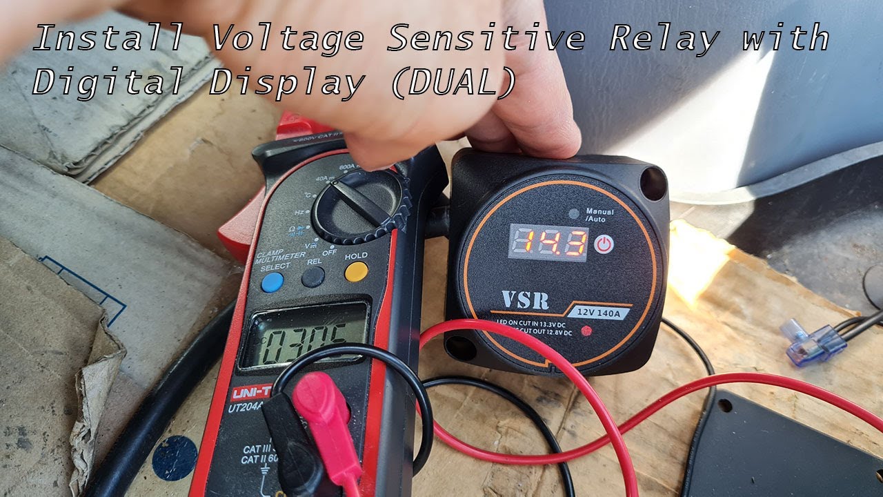 How to install Dual voltage sensitive relay (VSR) with digital display