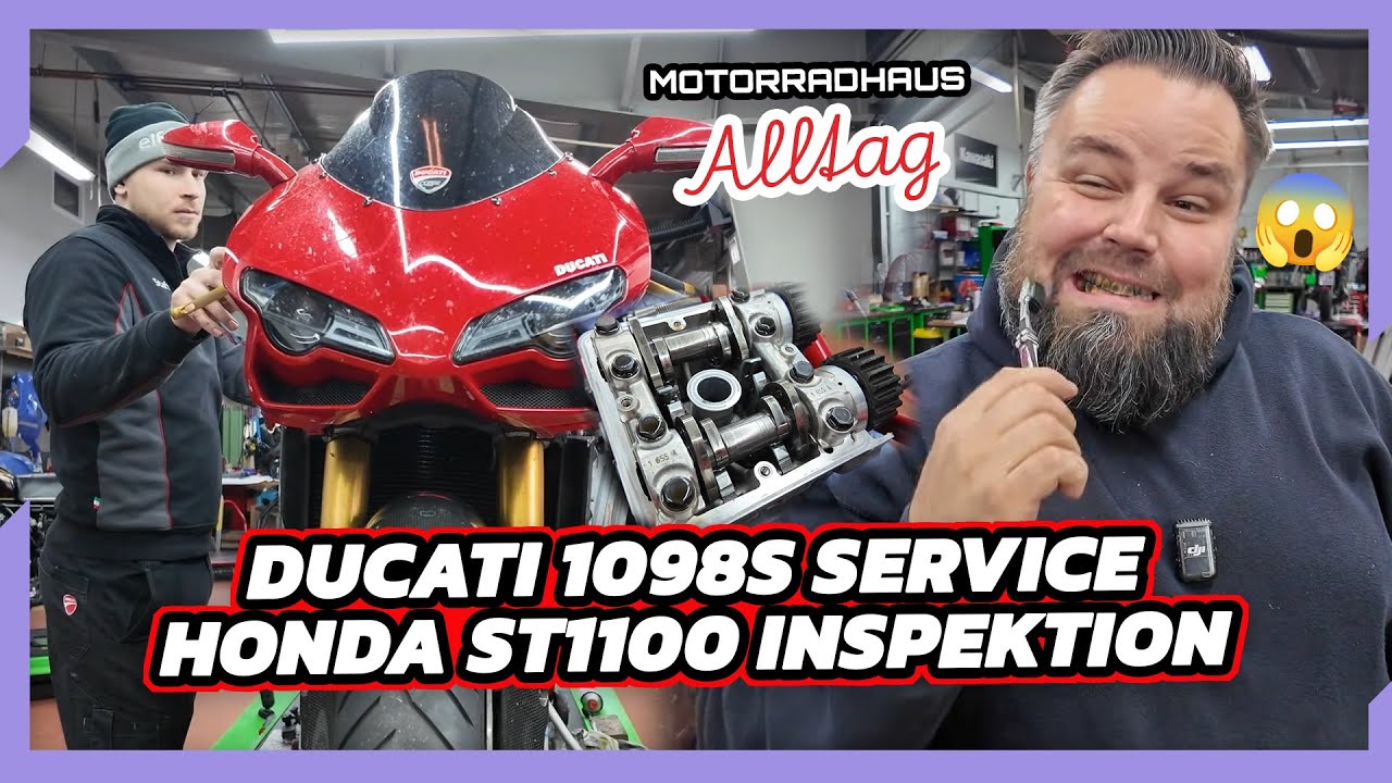 Ducati 1098S Service mit Dr. Popko - Honda ST1100  Inspektion • Motorradhaus Alltag Folge - 101