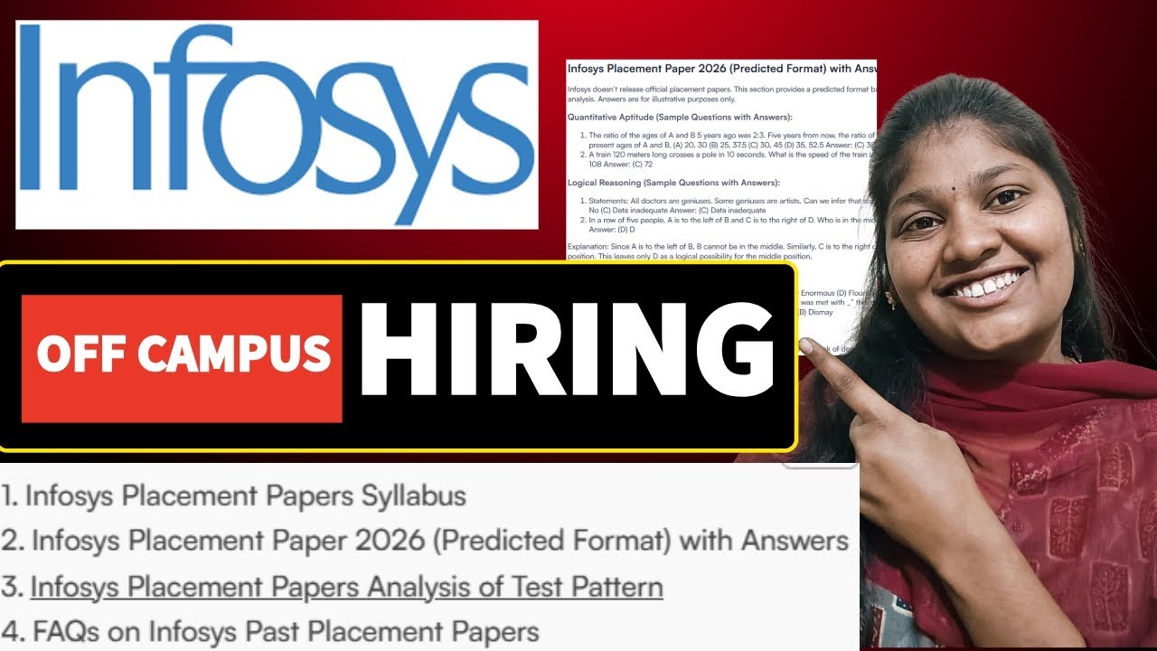 INFOSYS Off Campus Hiring 2025 2026 2024 || 2026 placements papers ,exam pattern,syllabus