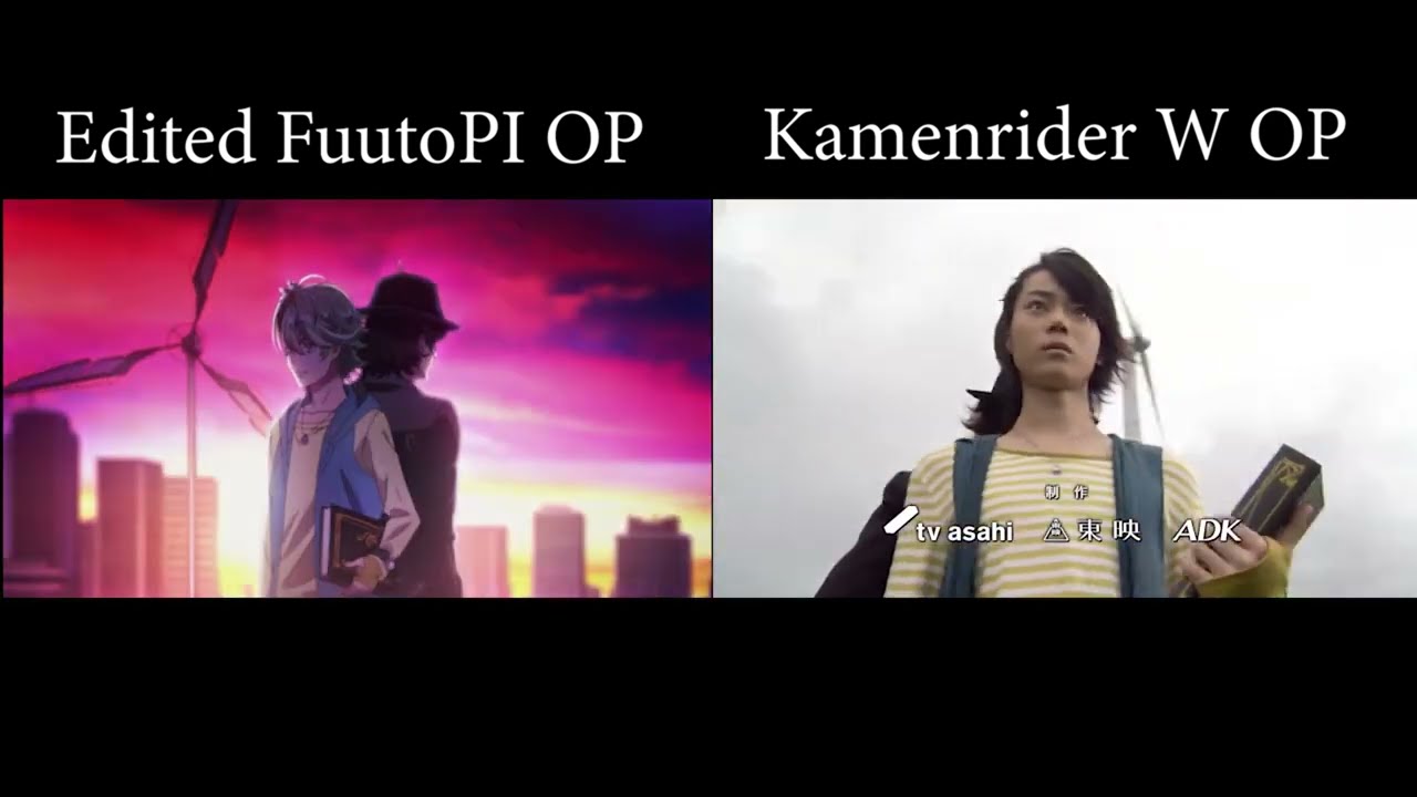 Edited FuutoPI OP vs Kamenrider W OP(comparison)