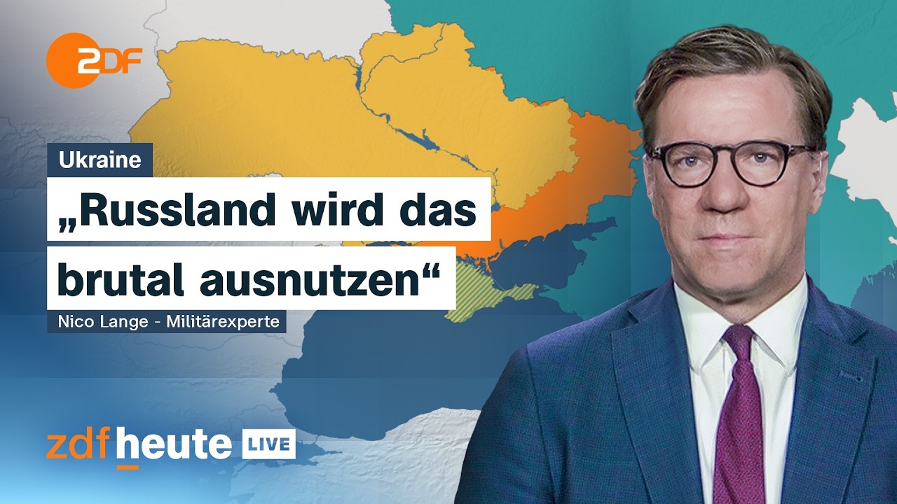 Militärexperte Lange: So bedroht der Iran-Krieg den Krieg in der Ukraine | ZDFheute live