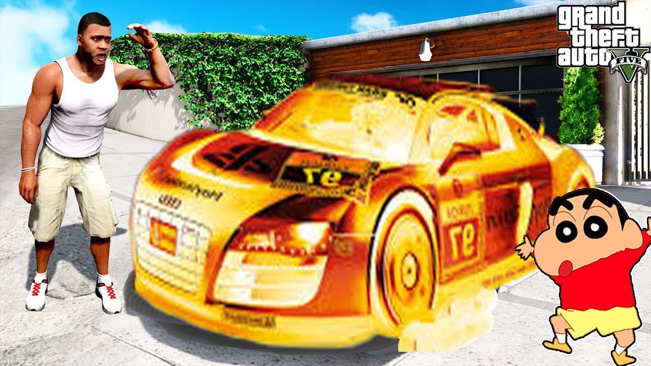 Franklin & Shinchan vs Haunted Cursed Car 😱👻 | GTA 5