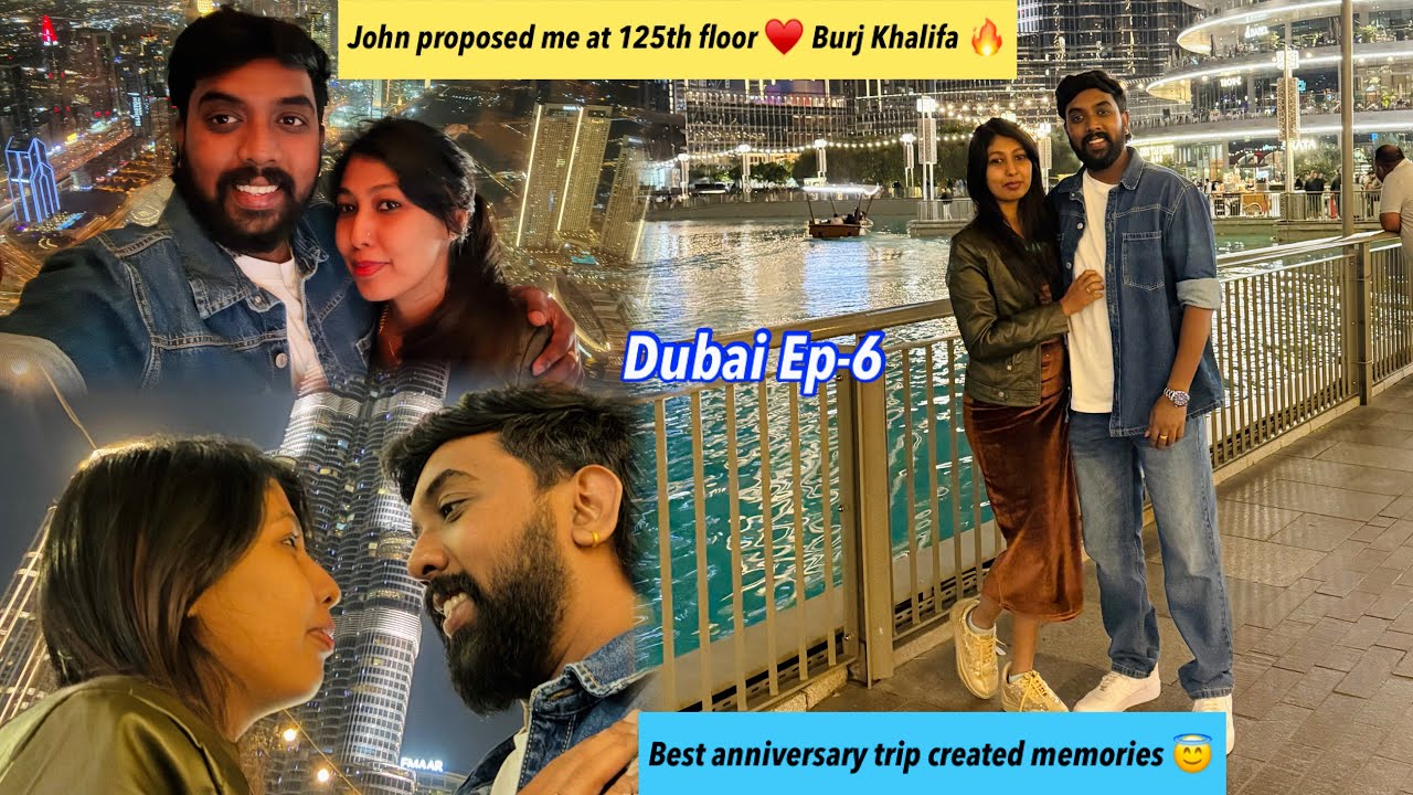 Burj Khalifa 125th floor la John enku propose panaru ❤️/#agvlogs #love #vlog #youtube #comedy 