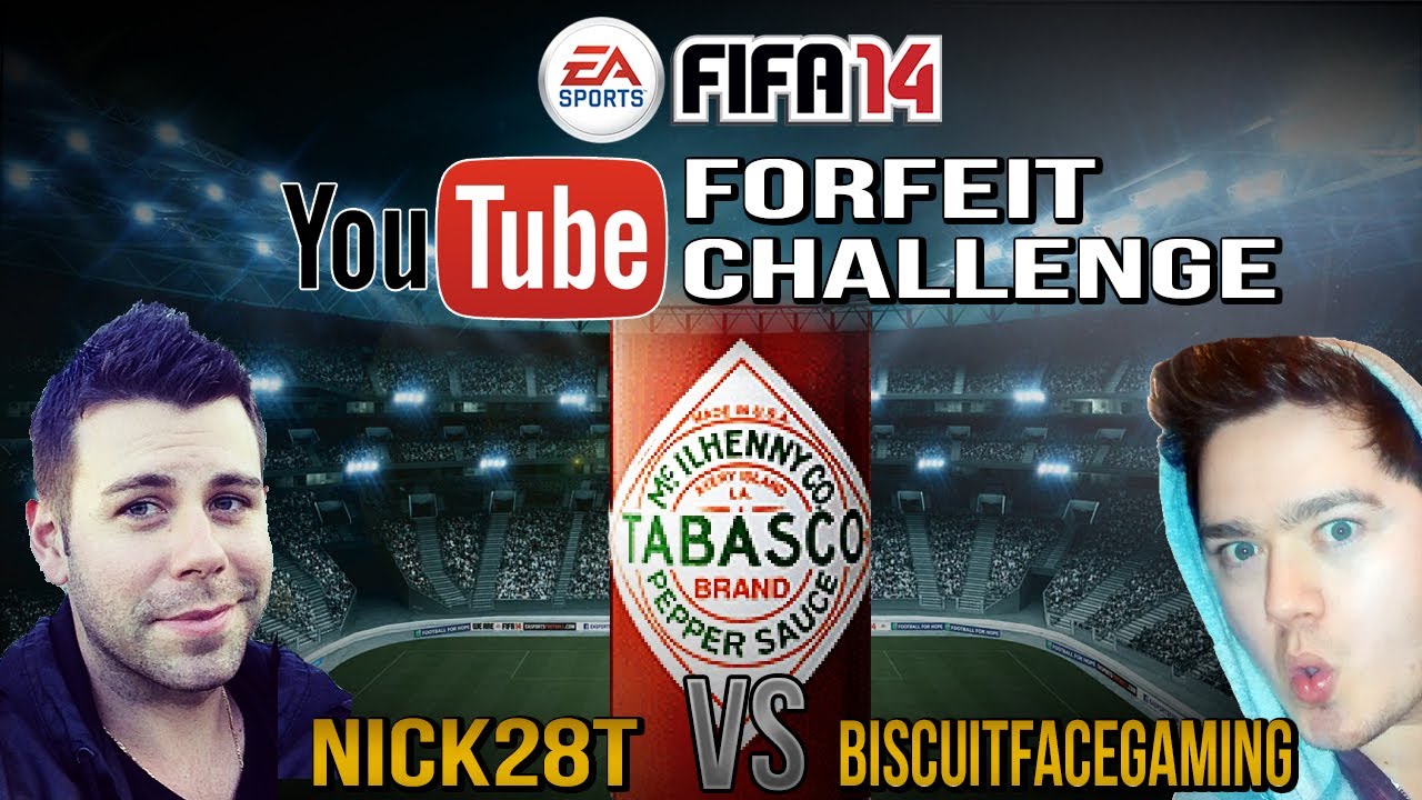 Youtuber Forfeit Challenge vs BiscuitFaceGaming - TABASCO!!! - FIFA 14