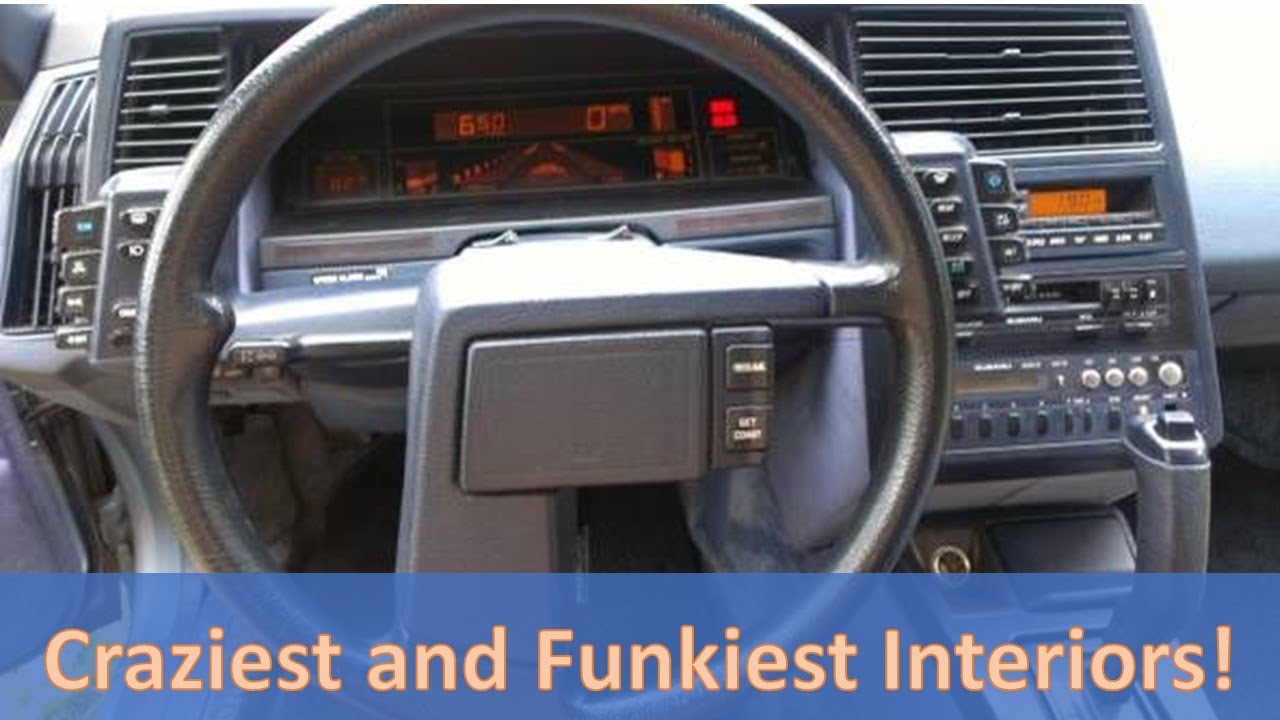 Craziest & Funkiest Automotive Interiors of All Time: The 1985 Subaru XT & Its Awesome Digital Dash