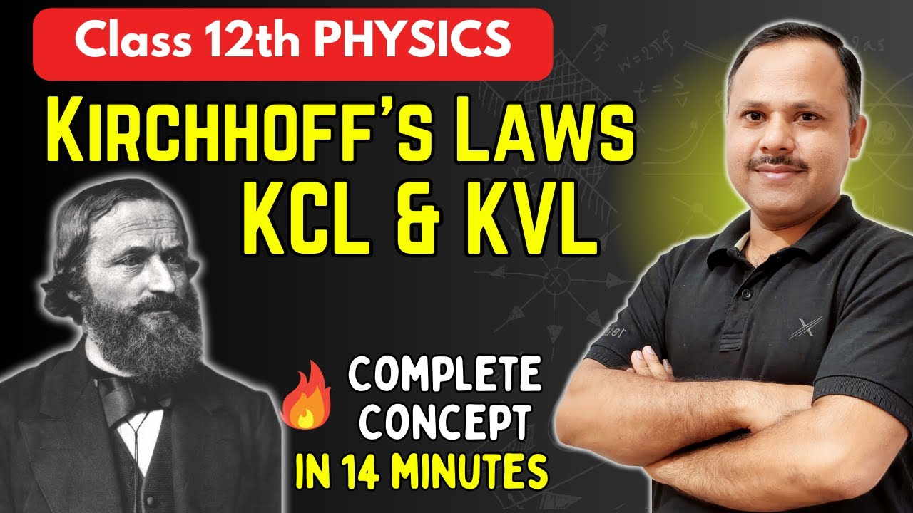 Kirchhoffs Current Law | Kirchhoffs Voltage Laws | Current Electricity | 12th #physics #neet #cbse