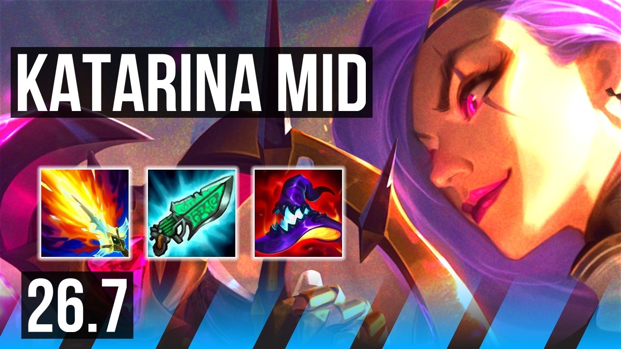 KATARINA vs ZED (MID) | Good KDA: 29/1/2 | EUW Master | 26.7