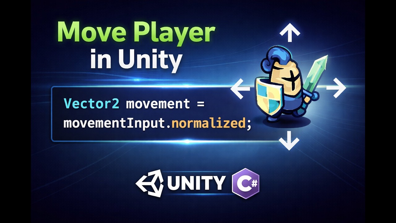 Moving the Player in Unity 2D || Using the new InputSystem.