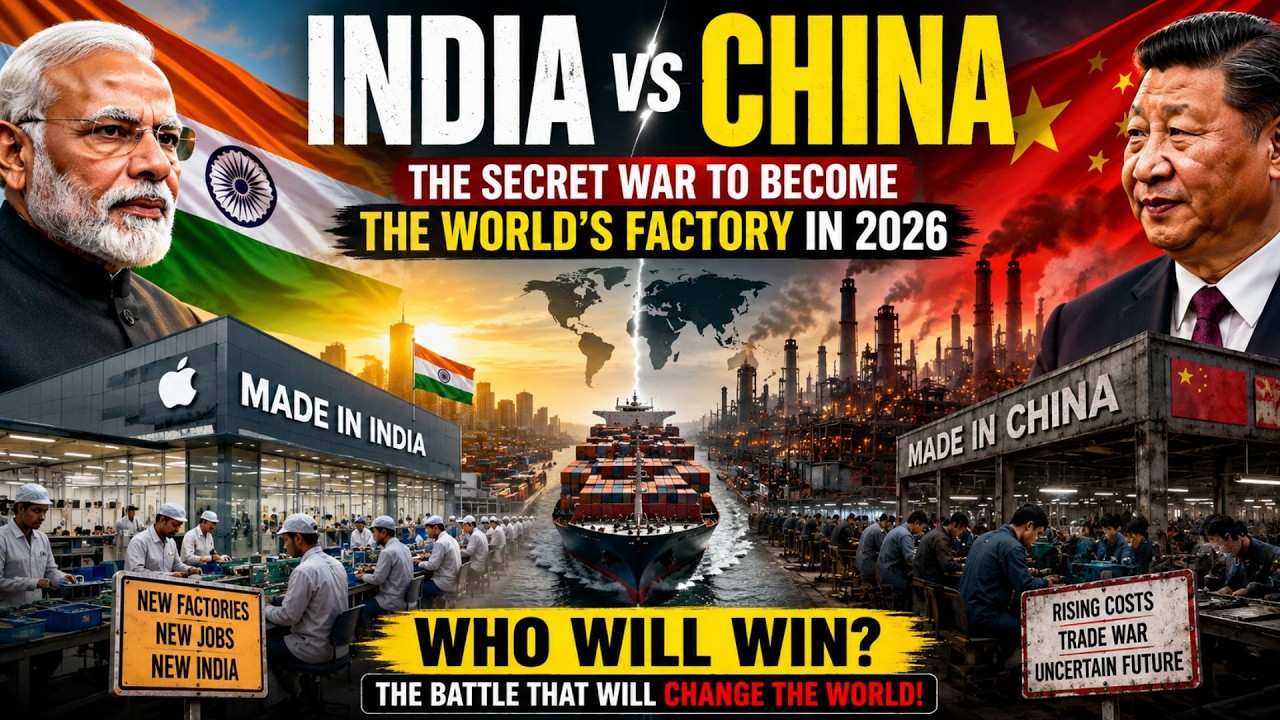 India vs China: The Secret War to Become the World's Factory in 2026 | Apple, AI & Global Power