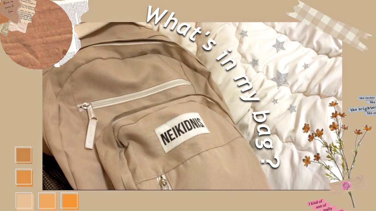 《what's in my bag??》高校3年生の通学リュックの中身紹介🕯