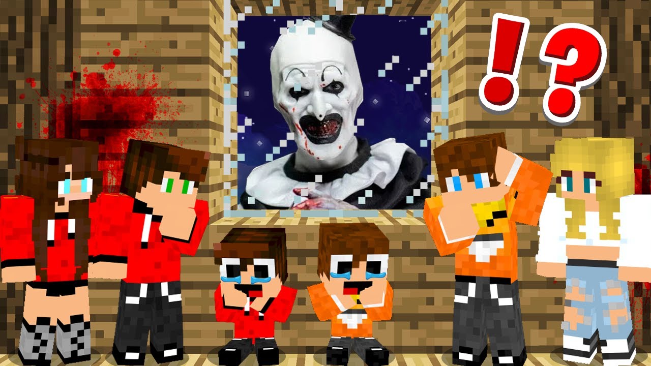 STRASZNY KLAUN PRZYSZEDŁ DO NAS W NOCY w Minecraft!