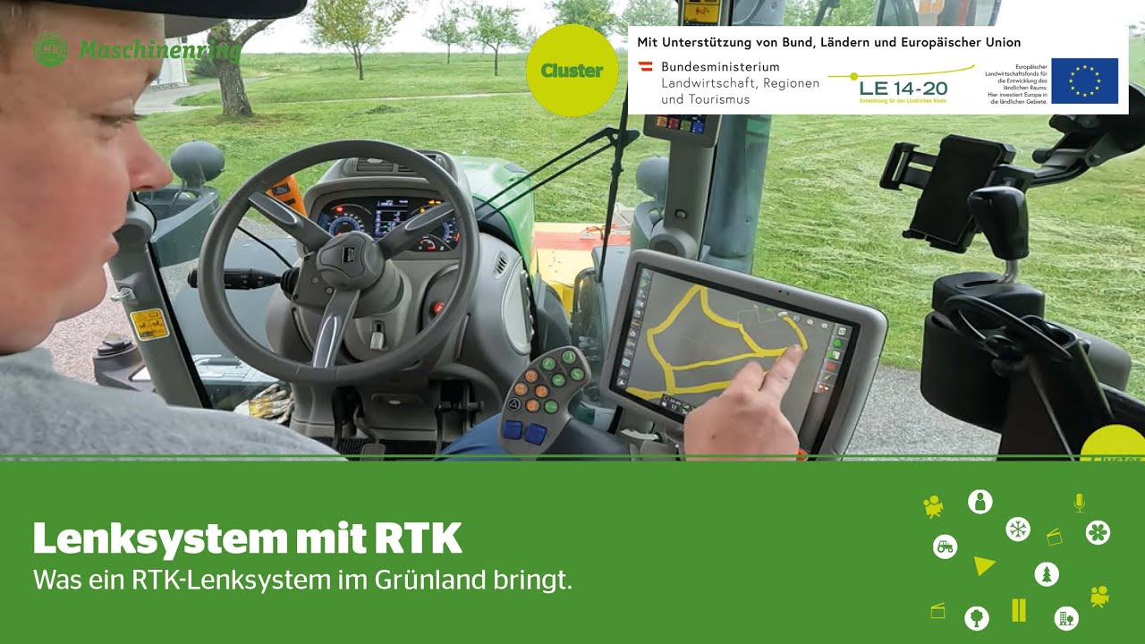 Lenksystem mit RTK – was es im Grünland bringt