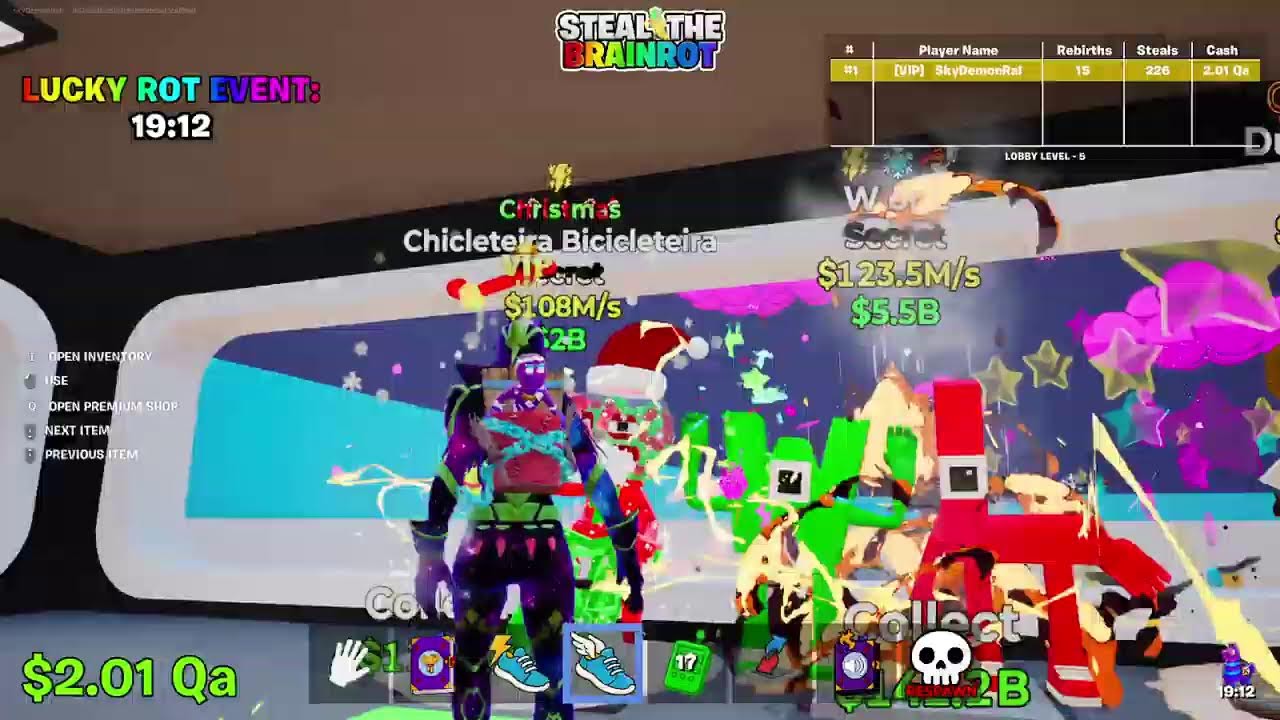 fortnite steal the brainrot admin abuse