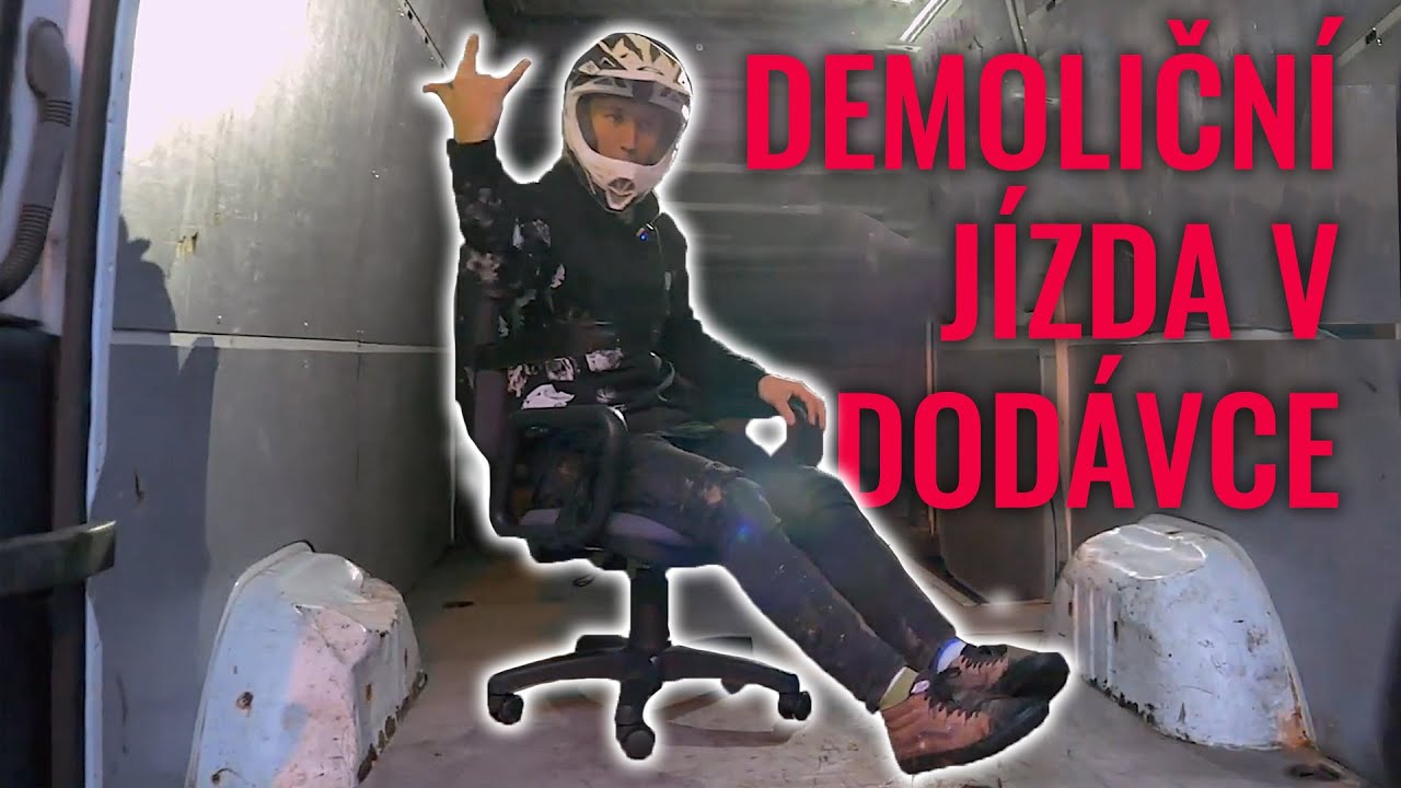 ŠÍLENÁ JÍZDA NA ŽIDLI V DODÁVCE!