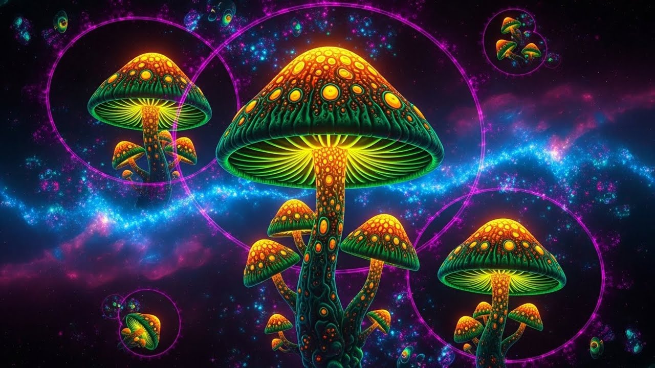 Psychedelic Trance - Luminescent Wonderland / Cosmic Journey 2025 (AI Visuals)