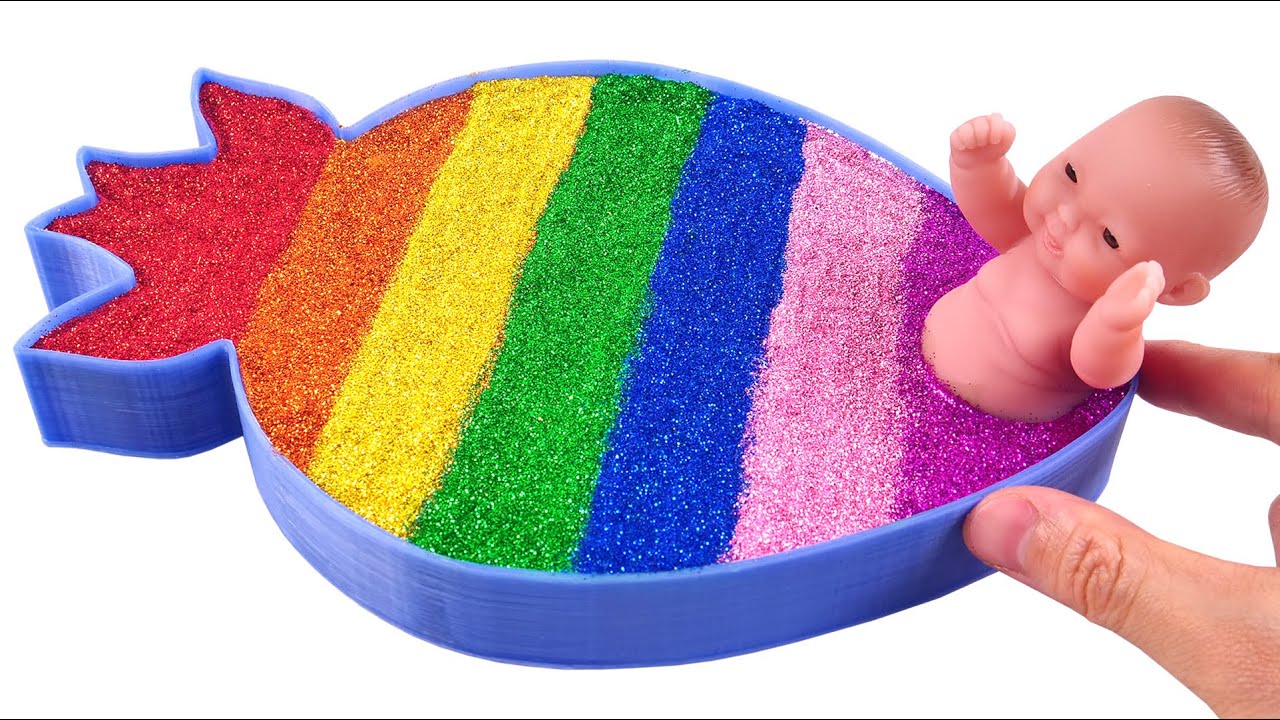 Satisfying Video l How to make Bathtubs into Mixing Slime Cutting ASMR l RainbowToyTocToc