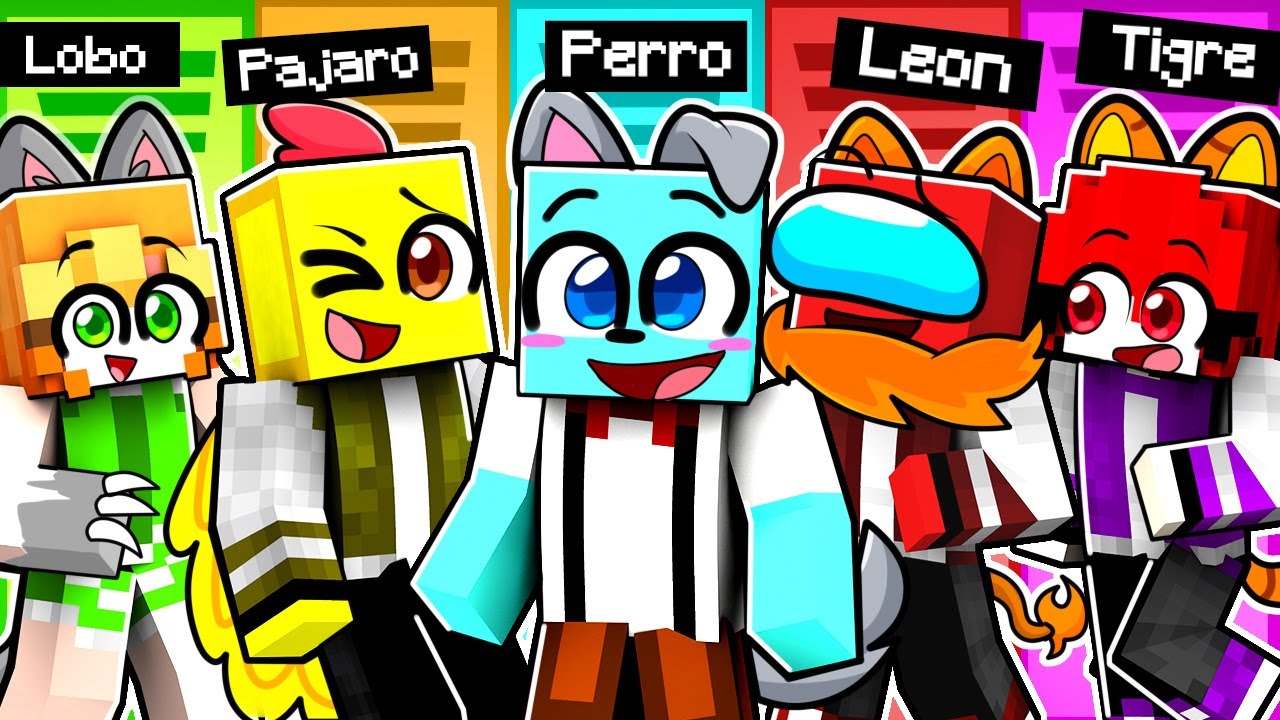 Sobreviviendo en la ESCUELA de ANIMALES en Minecraft!