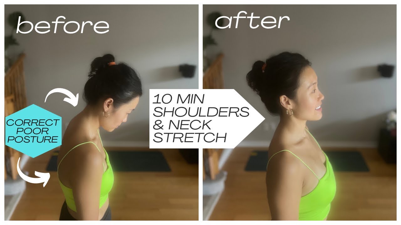 Fix bad posture | 10 minute shoulder and neck stretch every morning to reduce stiffness 