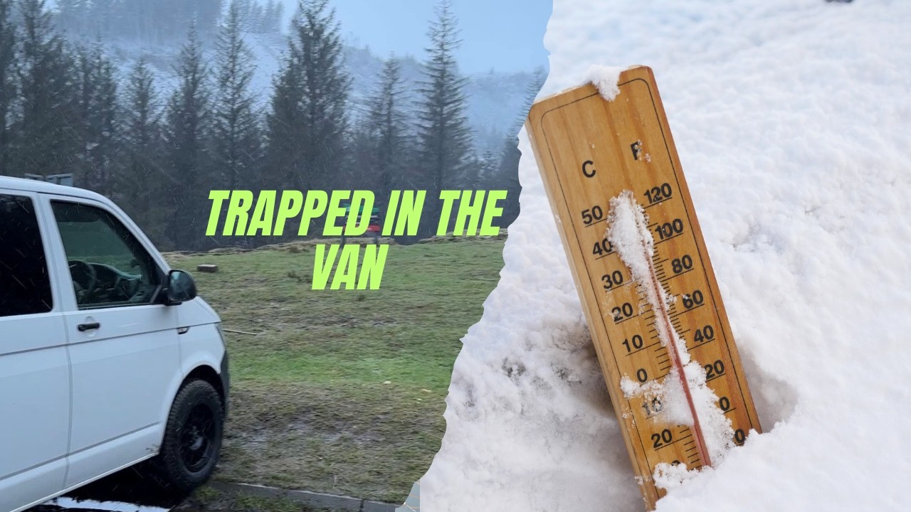 Solo off grid park up in sub zero temperatures | I got stuck inside 