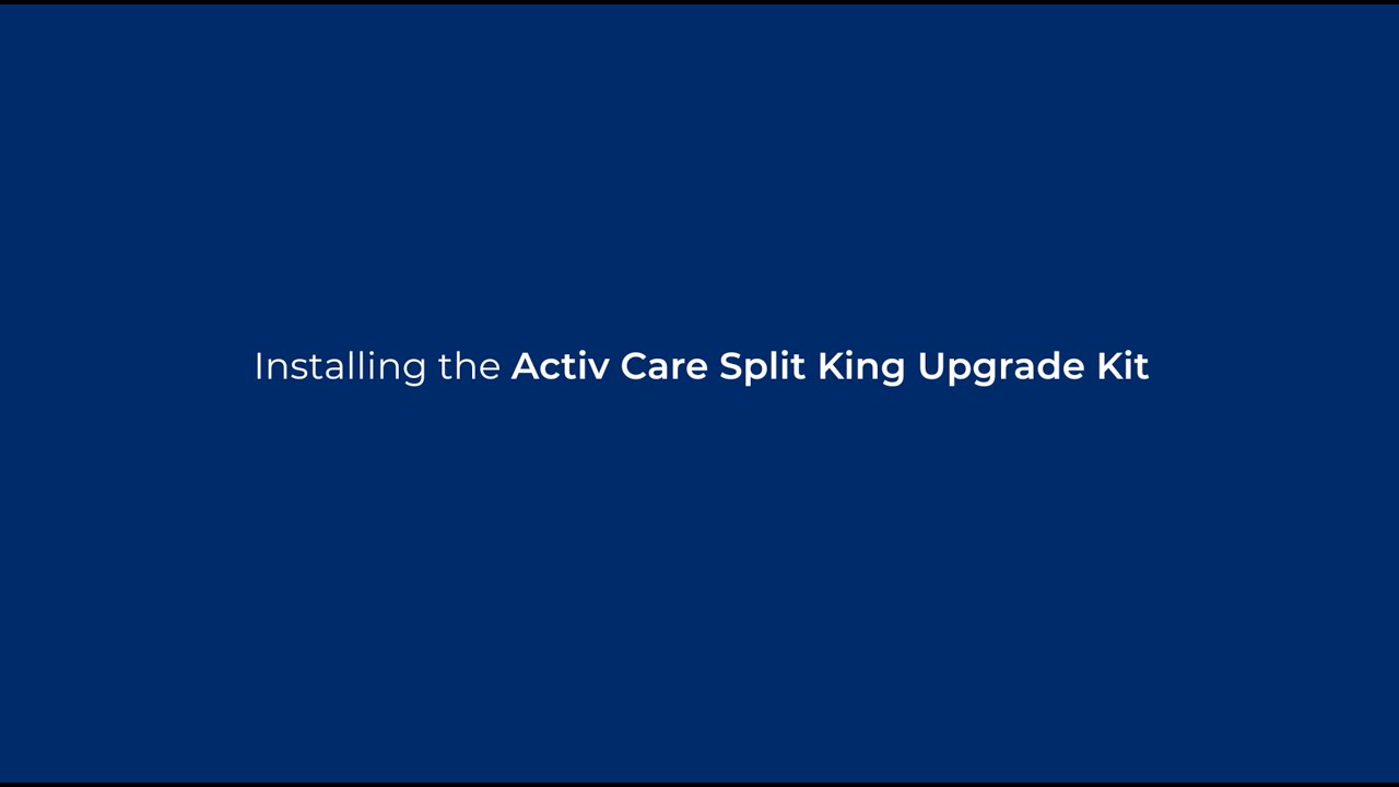 ComfiMotion Activ Care Split King Upgrade Kit - Installation and Quick Set-up Guide