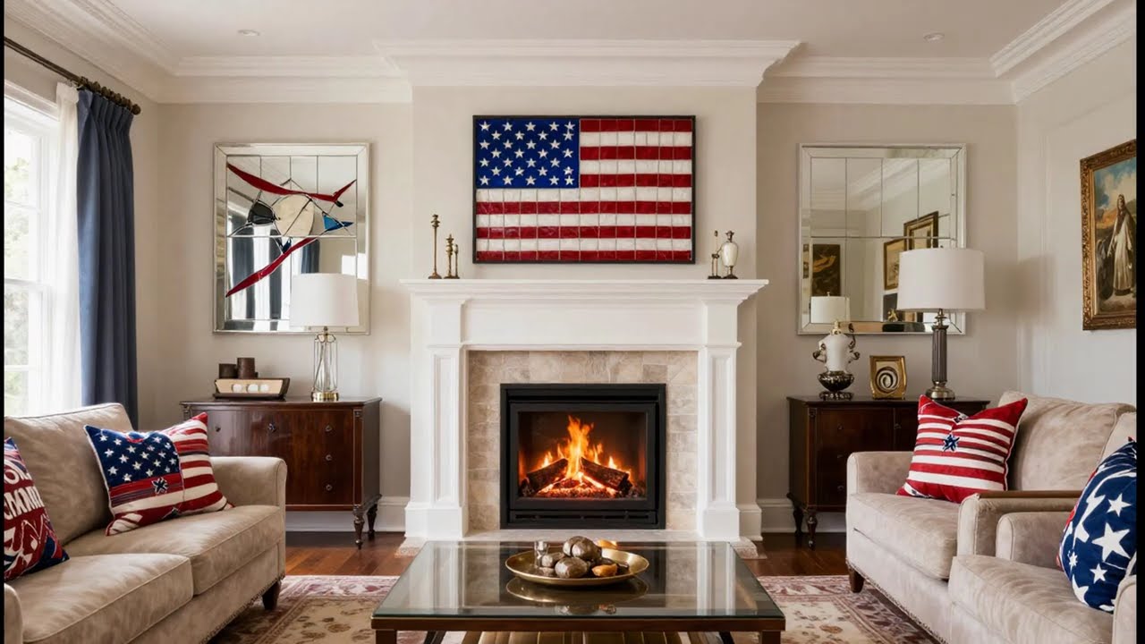 🇺🇸 4th of July Decorations for Living Room | Aesthetic Patriot Home Tour 2026