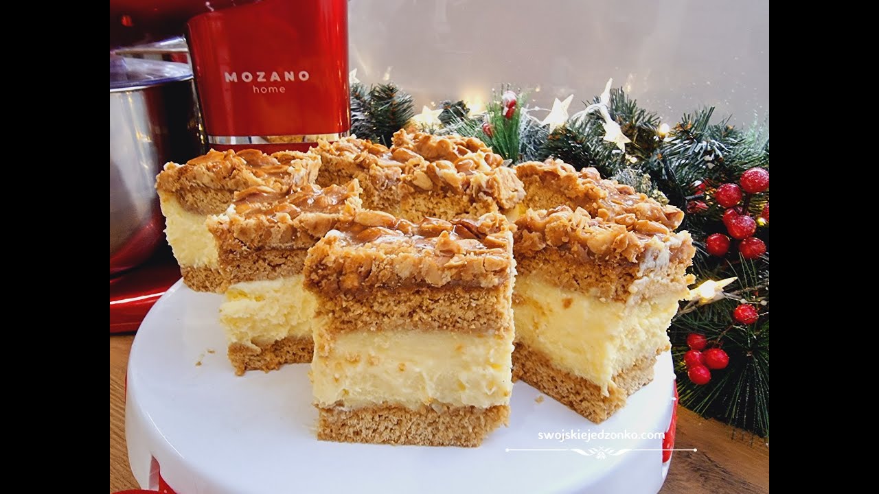 Miodownik z serem i orzeszkami w karmelu -coś pysznego!! Spróbujcie koniecznie 