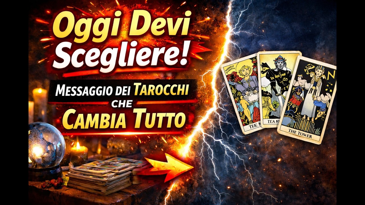 “💥Oggi Devi Scegliere!💥 Messaggio dei Tarocchi che Cambia Tutto”