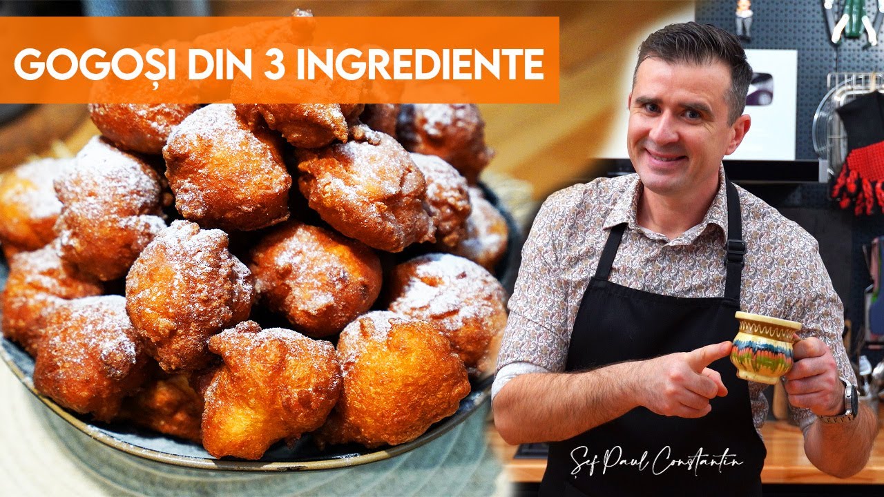 🍩 Nu vei crede că poți face gogoși atât de bune cu doar 3 ingrediente! 🥯 Șef Paul Constantin