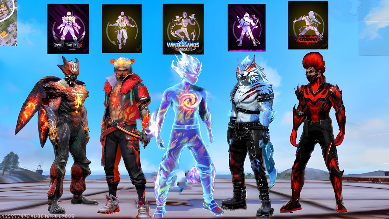 First Time 50 Kills Challenge With All Look Changer Bundle😍On Factory Roof :- Garena Free Fire