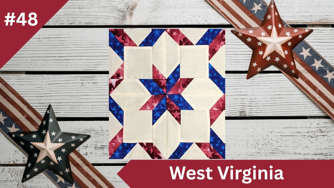 ✨ New Quilt Block Pattern Release: West Virginia! ✨
