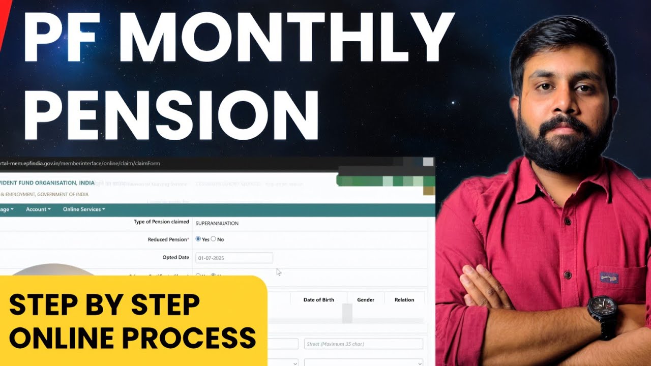 How to Apply Monthly Pension in epf online | Epf pension for private employees claim online form 10d