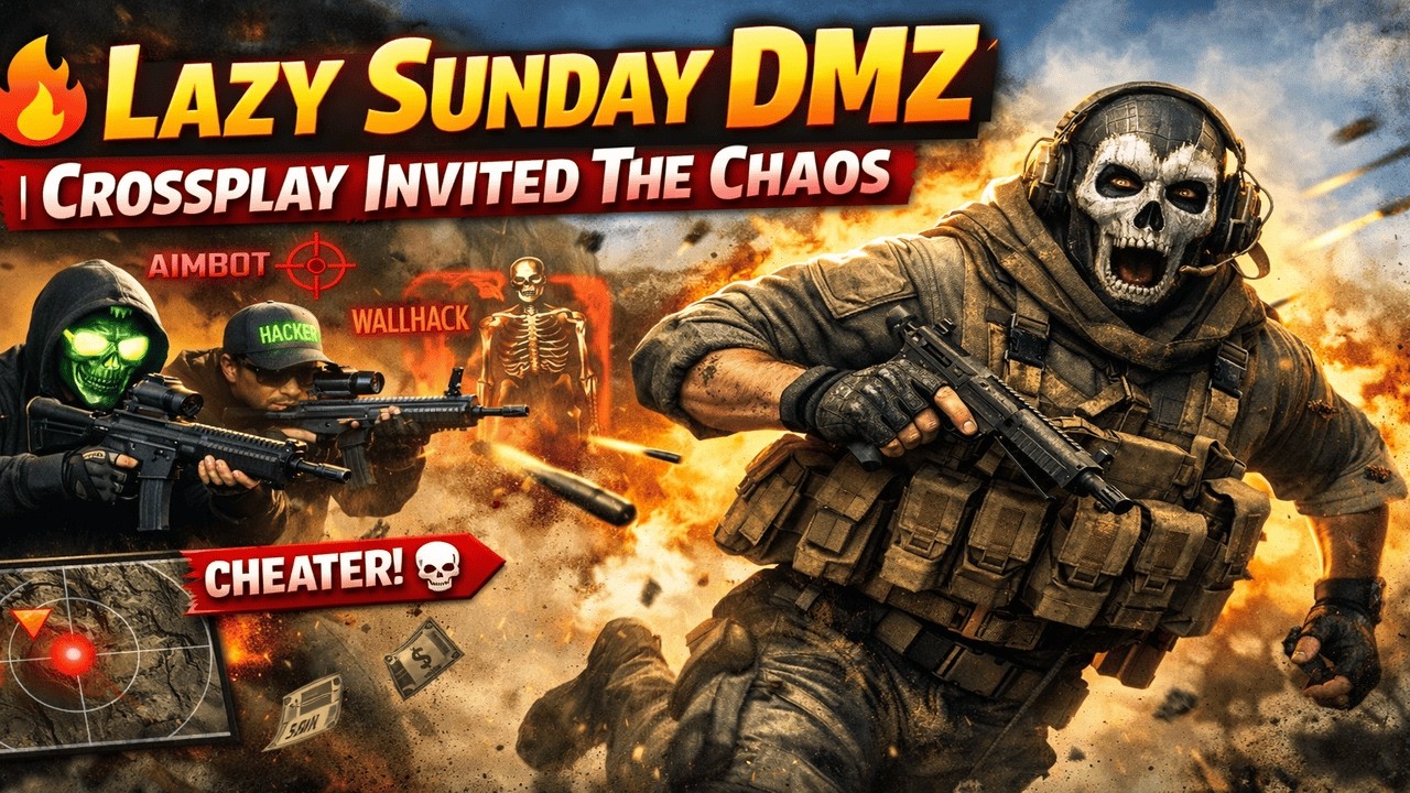 Live Now: 🔥 Lazy Sunday DMZ | Crossplay Invited The Chaos! On our way to 400 Subs!