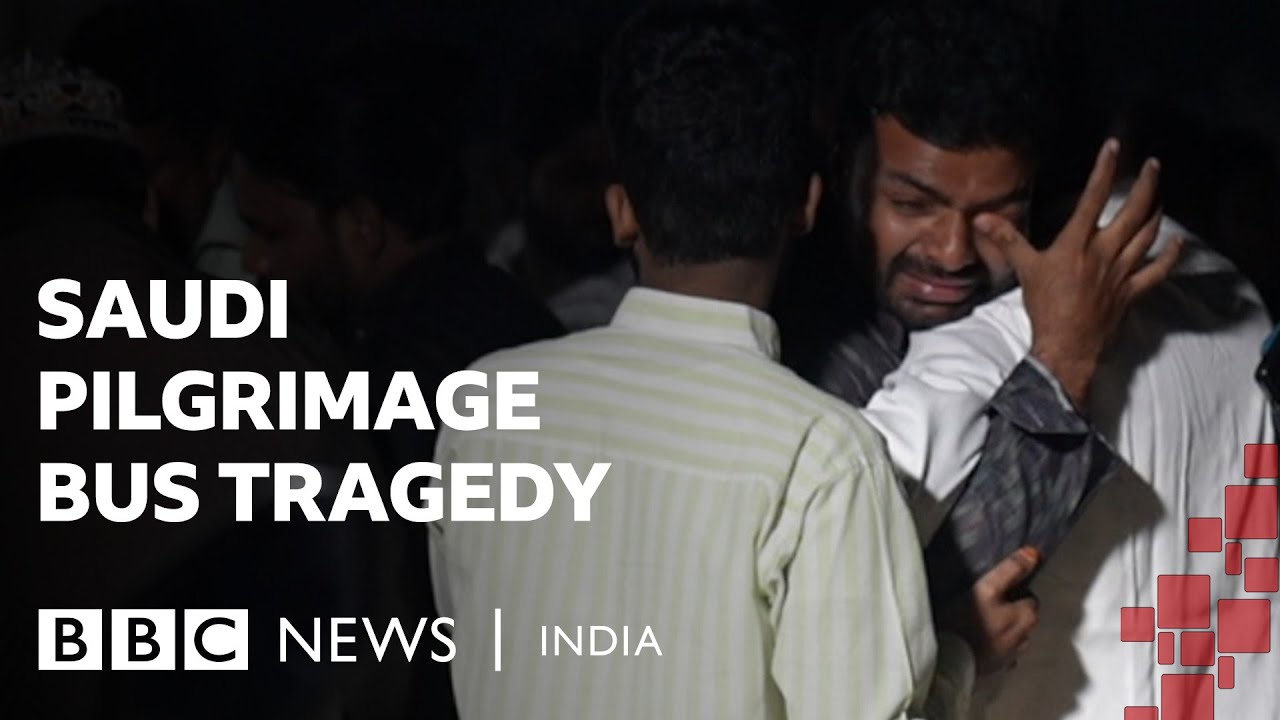 Saudi bus accident: Families in Hyderabad mourn loss of loved ones | BBC News India