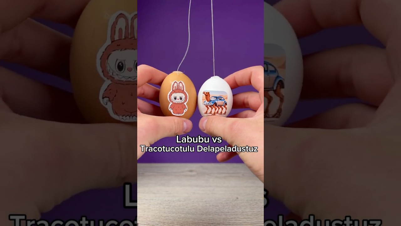 Labubu vs Tracotucotulu Egg Battle