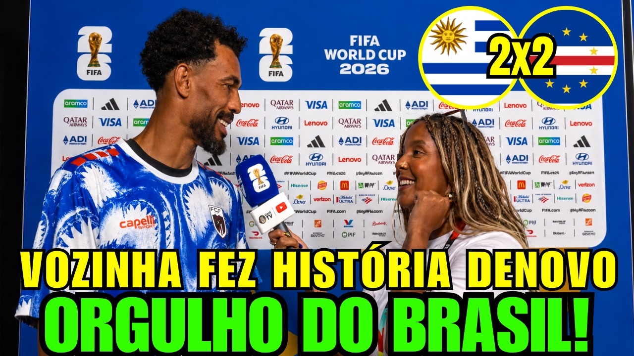CAZ&Eacute; TV SE EMOCIONA AO ENTREVISTAR VOZINHA QUE BRILHA DENOVO COM CABO VERDE AP&Oacute;S SEGURAR URUGUAI!