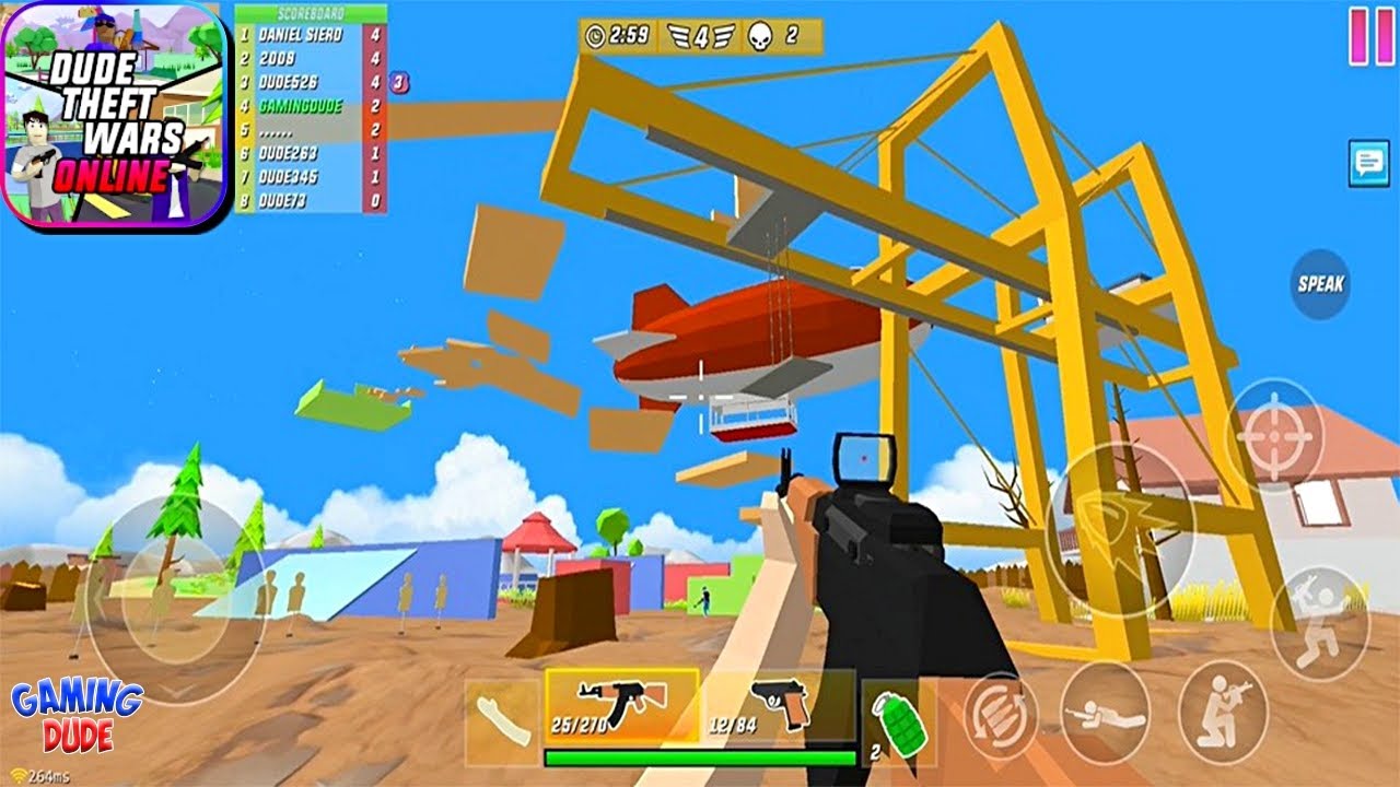 Dude Theft Wars: Open World Sandbox - New Update Parkour Playground Map | Android Gameplay HD