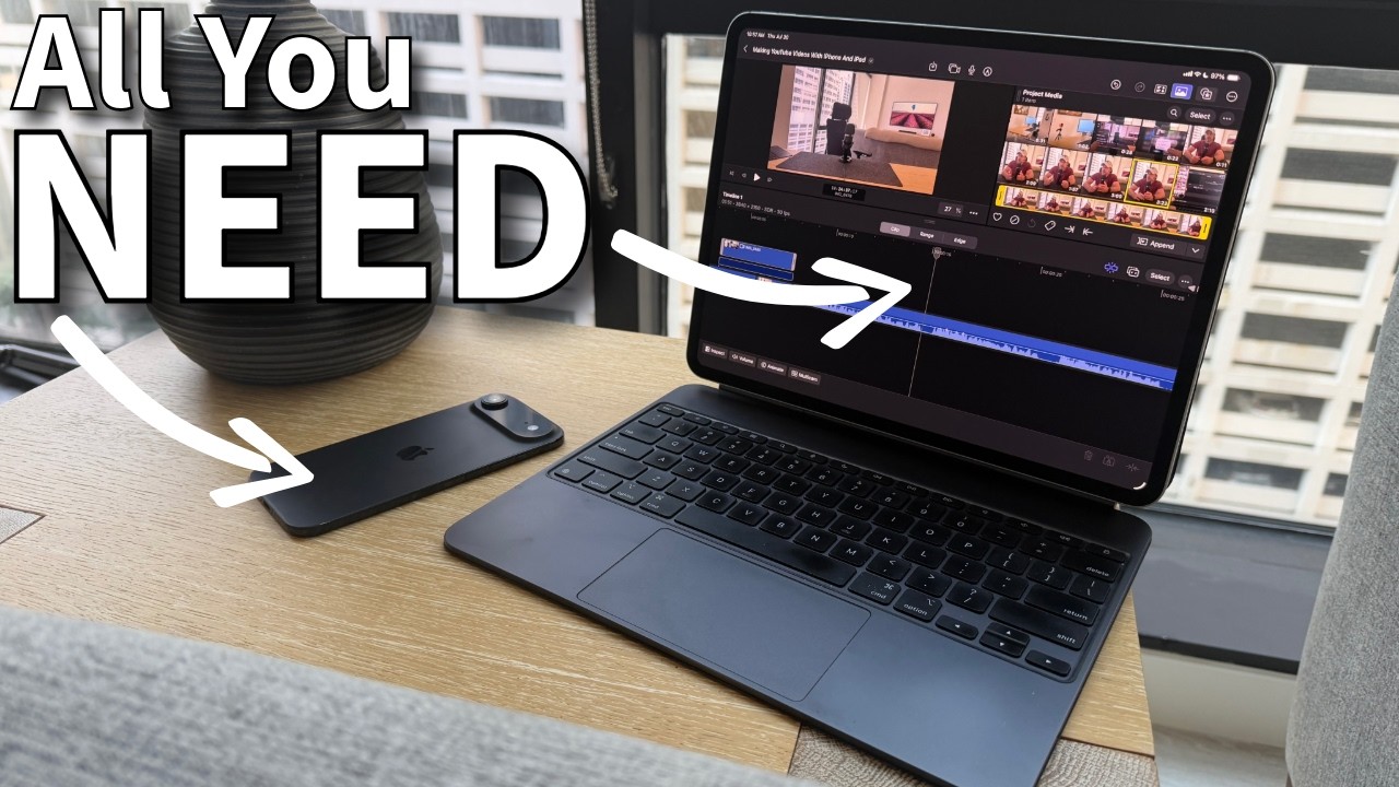 Как снимать видео для YouTube ТОЛЬКО на iPhone и iPad в 2026 году! Руководство для начинающих!