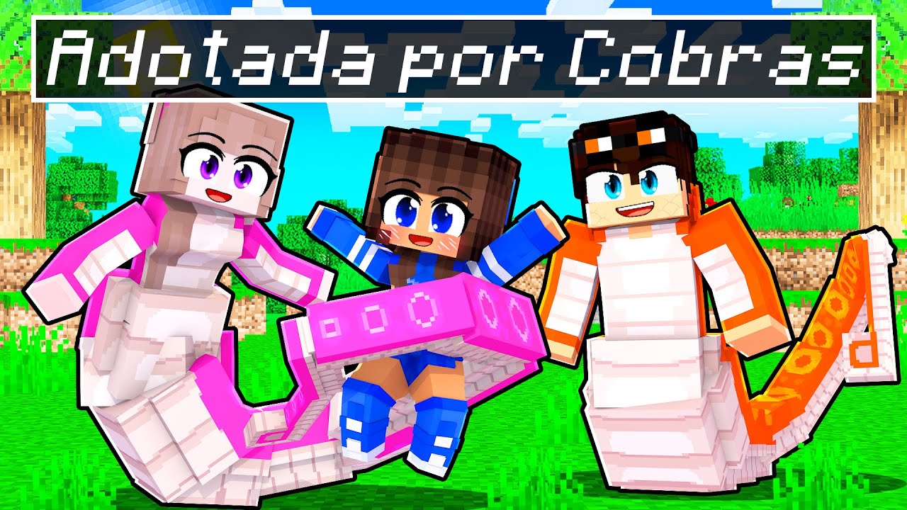 MIIKA foi ADOTADA por COBRAS no Minecraft ◂Miika▸